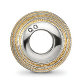 Sterling Silver 925 Gold-Plated Bead with Laser Cut Hollow Design